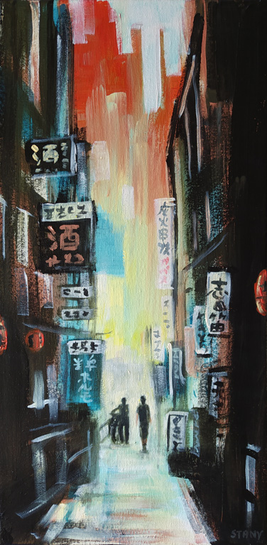Tokyo Shibuya Street (n°4) (25 x 51 cm) - 07/2024